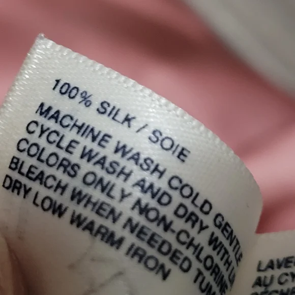 Red Envelope & Gap 100% Silk Pink Red Patterned Chemise Dress Set M Lingerie - Picture 4 of 4